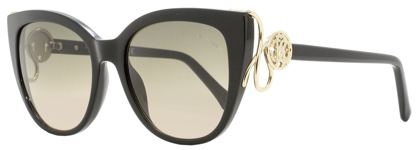 Roberto Cavalli Cat Eye Sunglasses RC1063 Giannutri 01B Black/Gold 54mm 1063