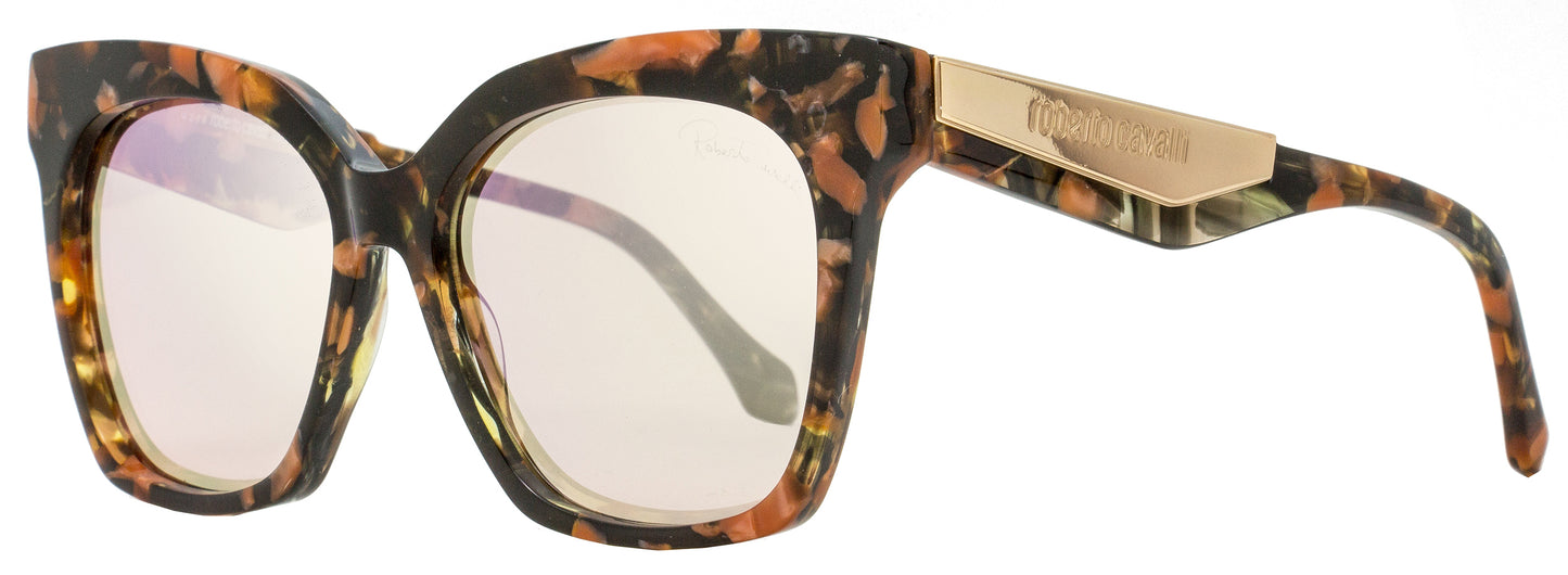 Roberto Cavalli Cat Eye Sunglasses RC1097 Montieri 55G Pink Havana/Pink Gold 57mm 1097