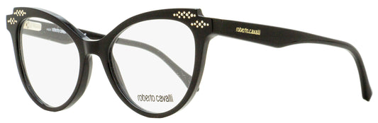 Roberto Cavalli Oval Eyeglasses RC5064 Lucca 001 Black 52mm 5064