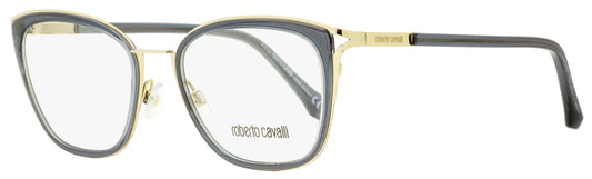 Roberto Cavalli Rectangular Eyeglasses RC5071 Maremma 020 Gold/Transparent Gray 52mm 5071