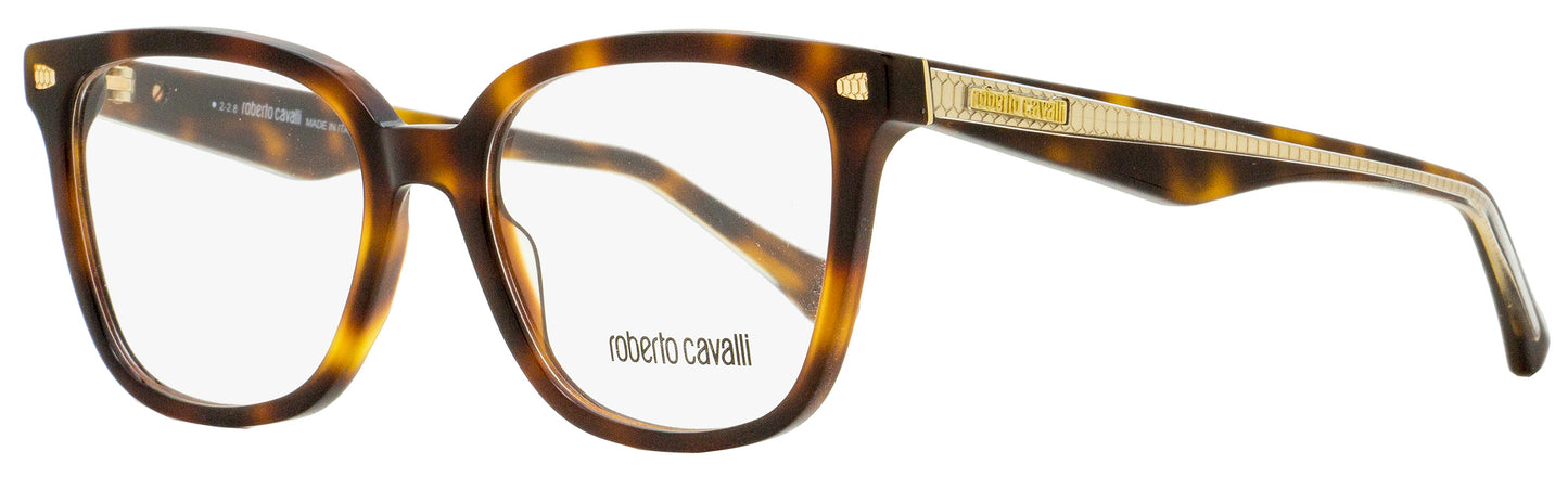 Roberto Cavalli Rectangular Eyeglasses RC5078 Murlo 052 Havana/Gold 52mm 5078