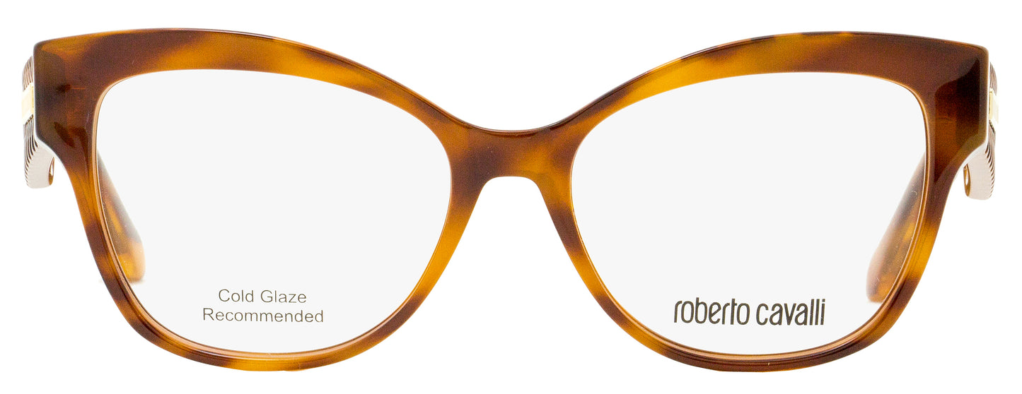 Roberto Cavalli Butterfly Eyeglasses RC5080 Nievole 054 Havana/Gold 53mm 5080