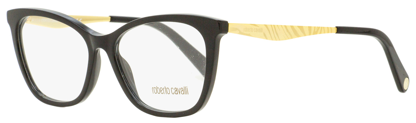 Roberto Cavalli Rectangular Eyeglasses RC5095 001 Black/Gold 54mm 5095