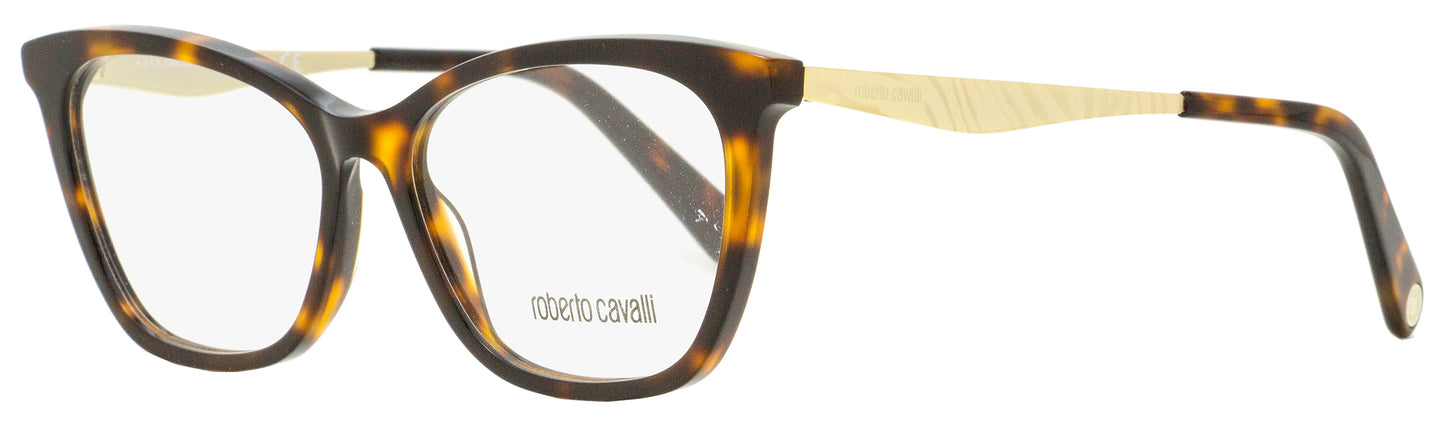 Roberto Cavalli Rectangular Eyeglasses RC5095 052 Havana/Gold 54mm 5095