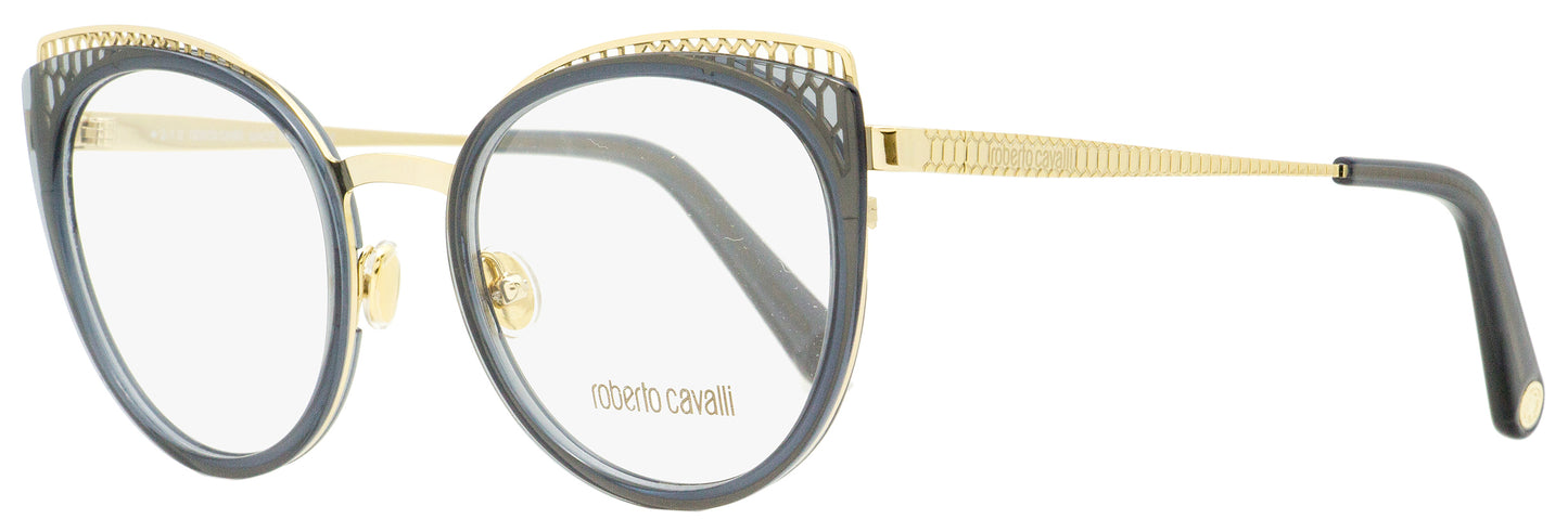 Roberto Cavalli Oval Eyeglasses RC5114 020 Gold/Transparent Gray 53mm 5114