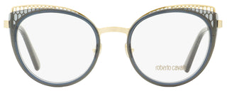 Roberto Cavalli Oval Eyeglasses RC5114 020 Gold/Transparent Gray 53mm 5114