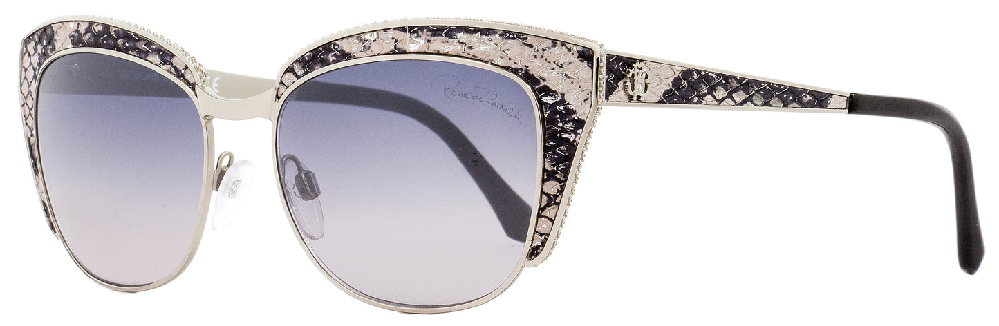 Roberto Cavalli Cat Eye Sunglasses RC973S Sualocin 16C Palladium/Beige/Black 54mm 973