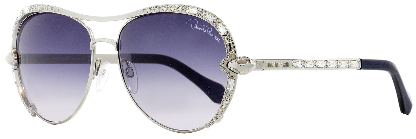 Roberto Cavalli Pilot Sunglasses RC975S Sulaphat 16B Palladium/Blue 59mm 975