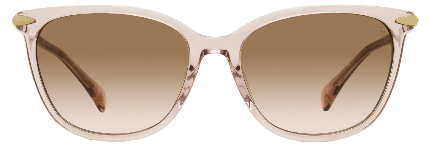 Rag & Bone RNB1035S Rectangular Sunglasses 35JM2 Pink/Gold 55mm