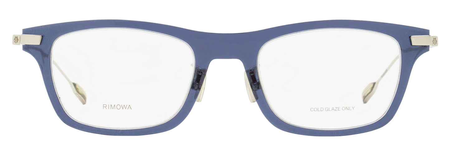 Rimowa Air Rectangular Eyeglasses RW50002U 084 Transparent Blue 50mm