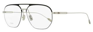 Rimowa Square Pilot Eyeglasses RW50011U 002 Black/Silver 56mm