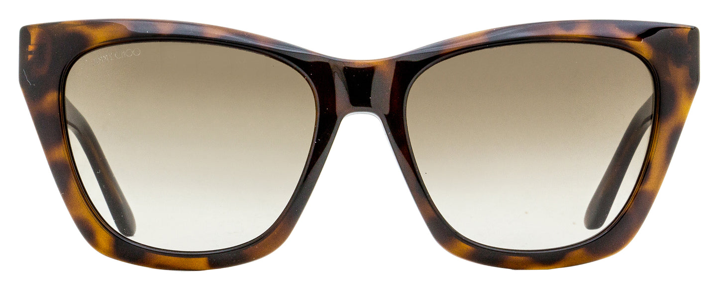 Jimmy Choo Cat Eye Sunglasses Rikki/G/S 086HA Dark Havana 55mm