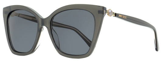 Jimmy Choo Cat Eye Rua /G Sunglasses MF7IR Pearled Gray 56mm