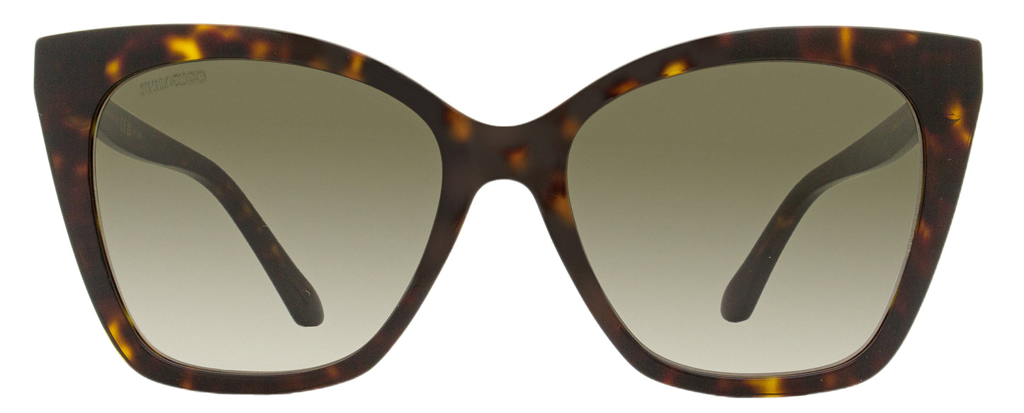 Jimmy Choo Cat Eye Sunglasses Rua /G 086HA Havana 56mm