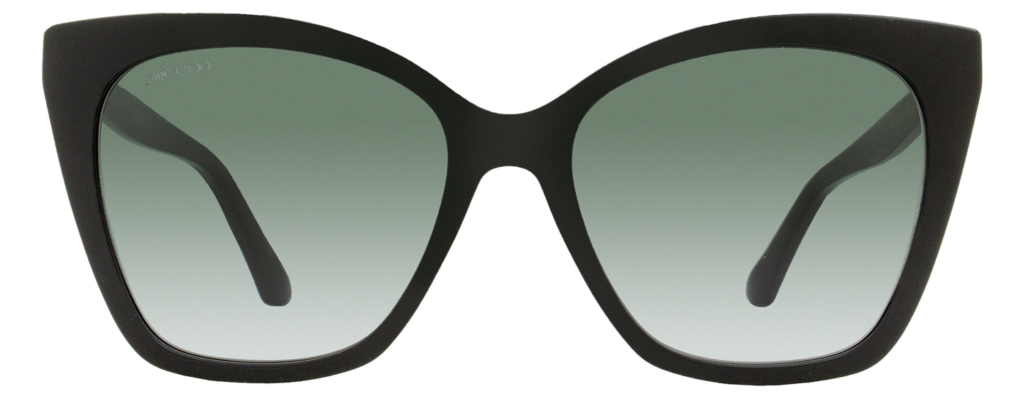 Jimmy Choo Cat Eye Sunglasses Rua /G 8079O Black 56mm