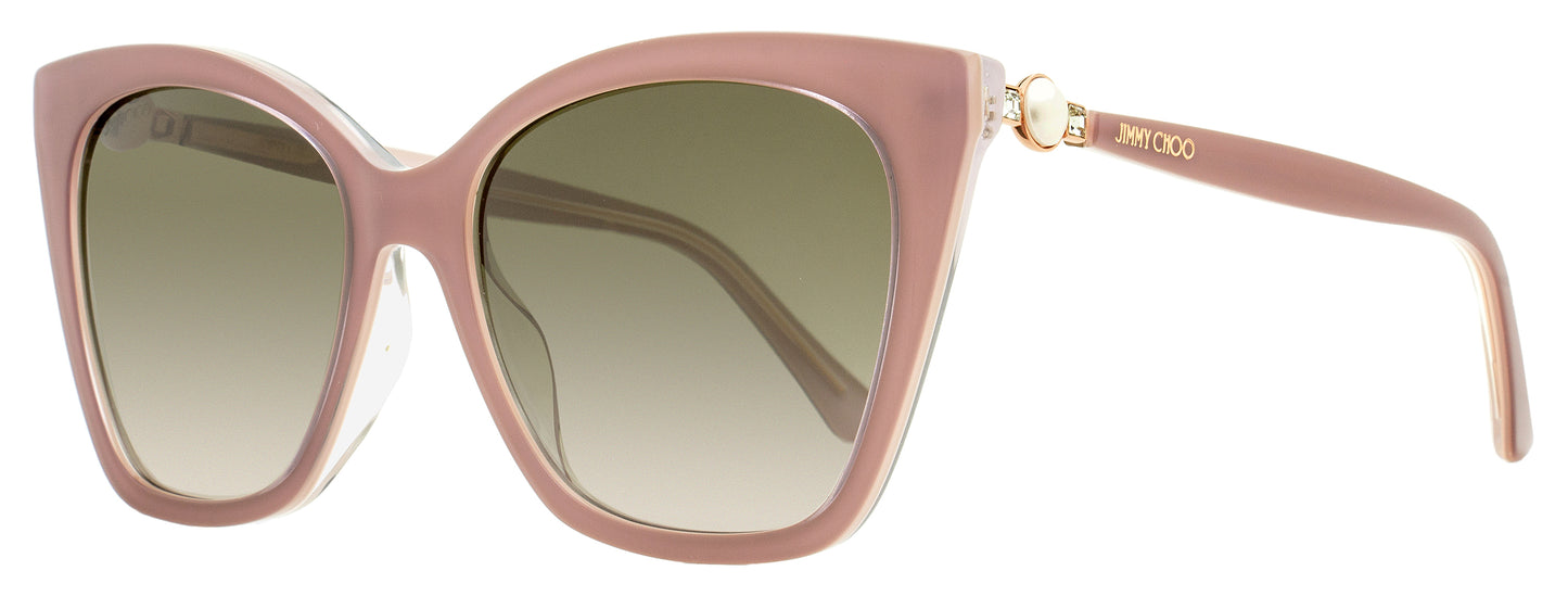 Jimmy Choo Cat Eye Sunglasses Rua /G Y9AHA Nude 56mm