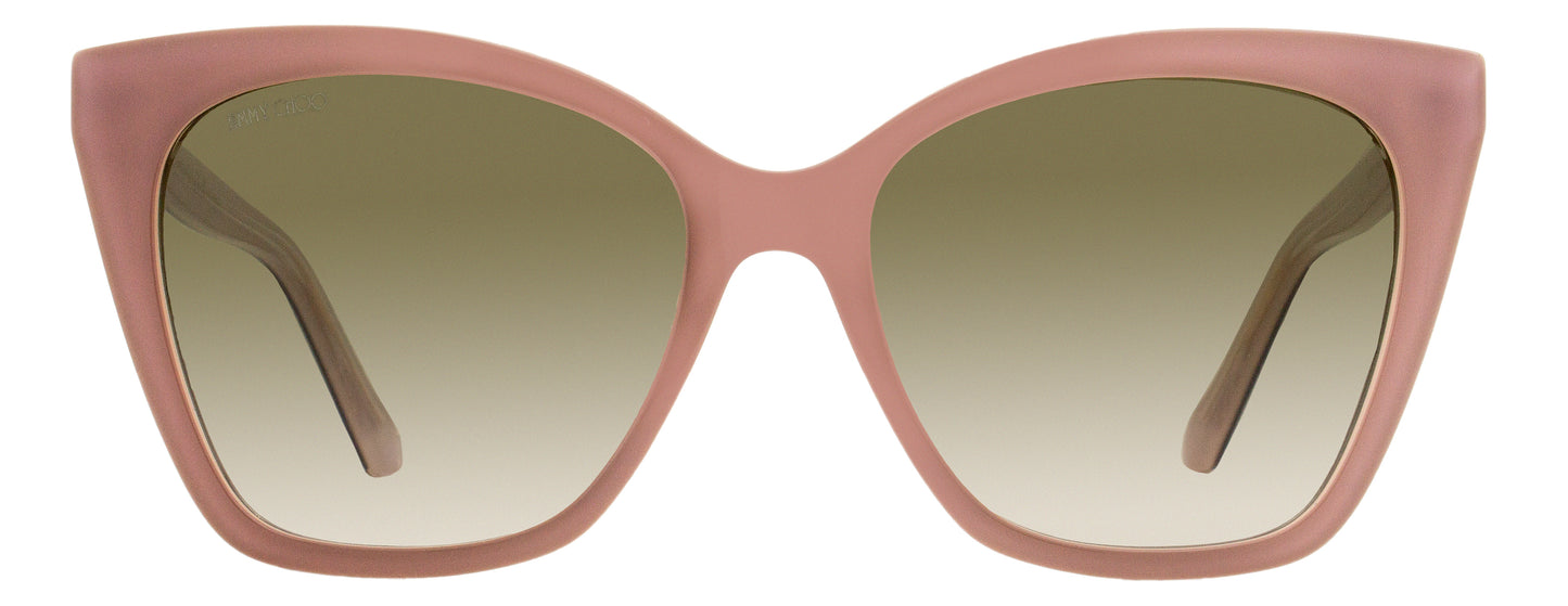 Jimmy Choo Cat Eye Sunglasses Rua /G Y9AHA Nude 56mm