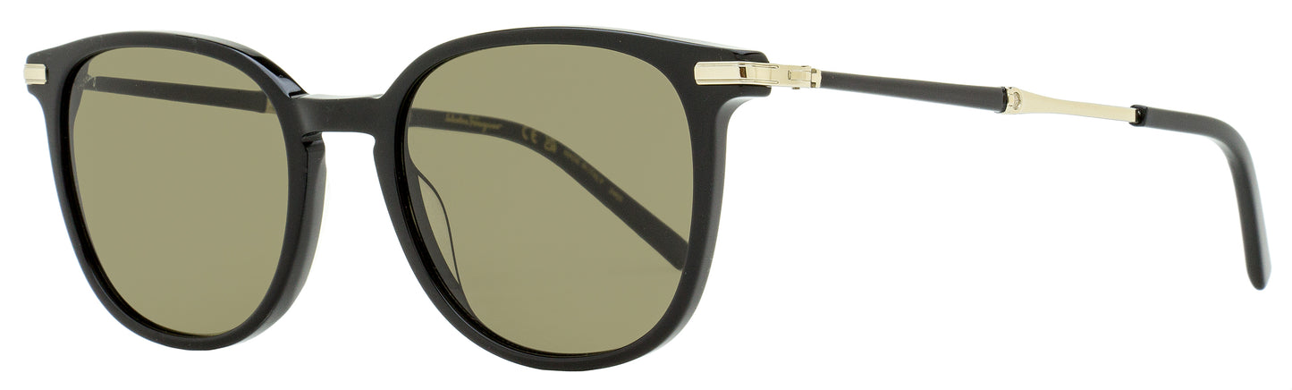 Ferragamo Oval Sunglasses SF1015S 001 Black 52mm