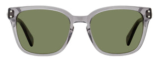 Ferragamo Square Keyhole Sunglasses SF1040SCP 020 Transparent Gray 55mm