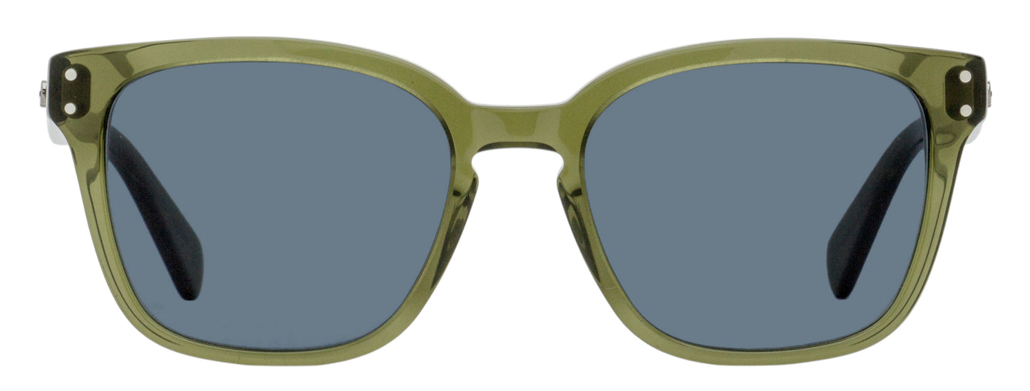 Ferragamo Square Keyhole Sunglasses SF1040SCP 320 Transparent Khaki 55mm