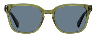 Ferragamo Square Keyhole Sunglasses SF1040SCP 320 Transparent Khaki 55mm