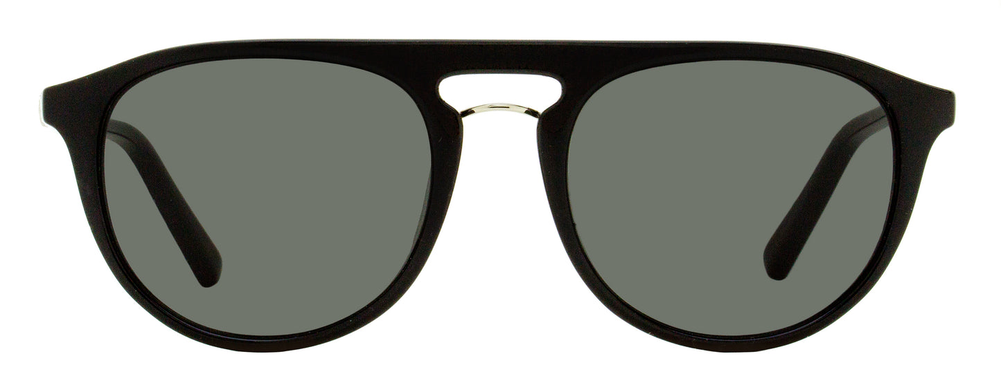 Ferragamo Rounded Pilot Sunglasses SF1090S 001 Black 54mm