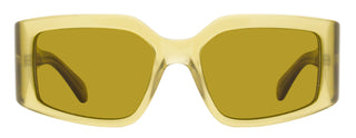Ferragamo Modified Rectangle Sunglasses SF1101S 330 Opaline Olive 54mm