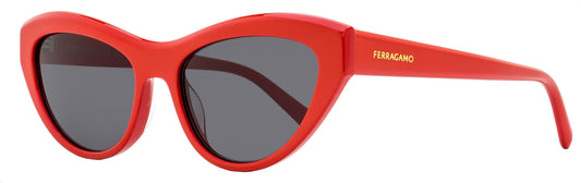 Ferragamo Cat Eye Sunglasses SF1103S 600 Red 55mm