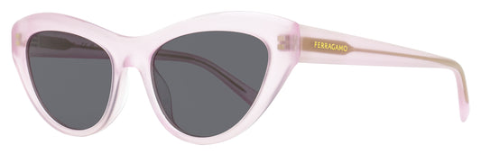 Ferragamo Cat Eye Sunglasses SF1103S 663 Opaline Pink 55mm