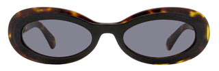 Ferragamo Oval Sunglasses SF2003S 241 Tortoise/Black 54mm