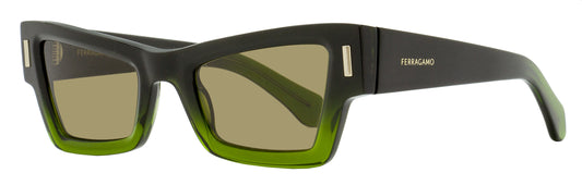 Ferragamo Cat-Eye Rivet Sunglasses SF2006S 316 Green Gradient 53mm