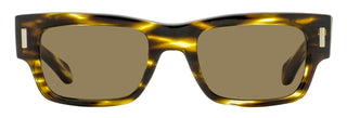 Ferragamo Rectangular Rivet Sunglasses SF2011S 216 Brown Melange 53mm