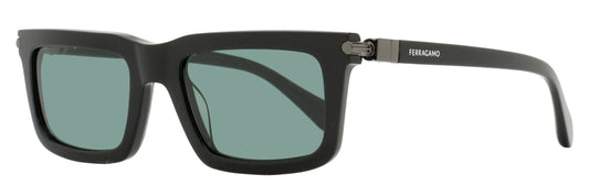 Ferragamo Evolution Rectangular Sunglasses SF2015S 001 Black 53mm