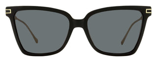 Ferragamo Gancini Butterfly Sunglasses SF2036S 001 Black/Gold 56mm