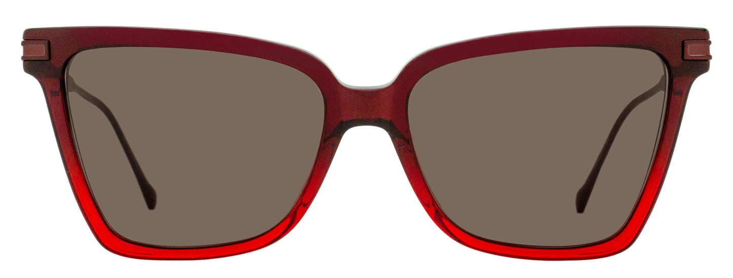 Ferragamo Gancini Butterfly Sunglasses SF2036S 615 Red Ombre 56mm