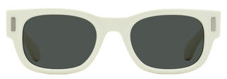 Ferragamo Rectangular Rivet Sunglasses SF2064SE 103 Ivory 51mm