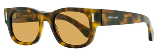 Ferragamo Rectangular Rivet Sunglasses SF2064SE 240 Tortoise 51mm