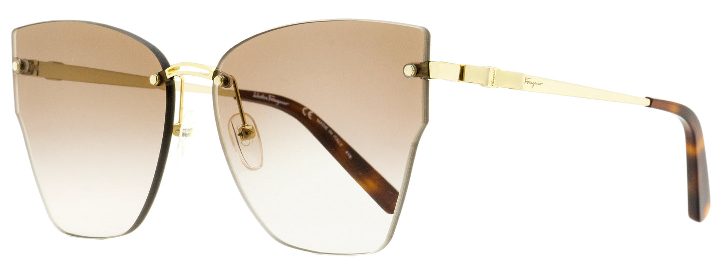 Salvatore Ferragamo Butterfly Sunglasses SF223S 704 Gold/Havana 62mm 223