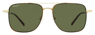 Ferragamo Square Sunglasses SF266S 723 Gold/Tortoise 56mm
