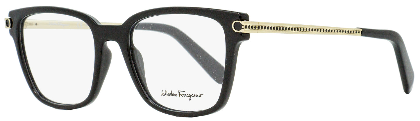 Ferragamo Rectangular Eyeglasses SF2773R 001 Black/Gold 52mm 2773