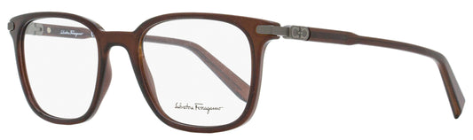 Salvatore Ferragamo Rectangular Eyeglasses SF2800 210 Brown/Gunmetal 53mm 2800