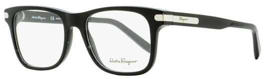 Ferragamo Rectangular Eyeglasses SF2829 001 Black/Palladium 53mm 2829