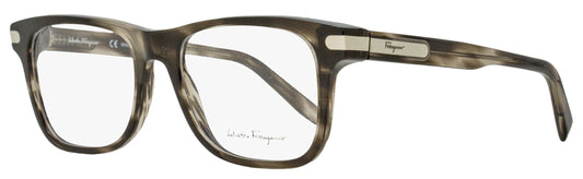 Ferragamo Rectangular Eyeglasses SF2829 003 Striped Gray 53mm 2829