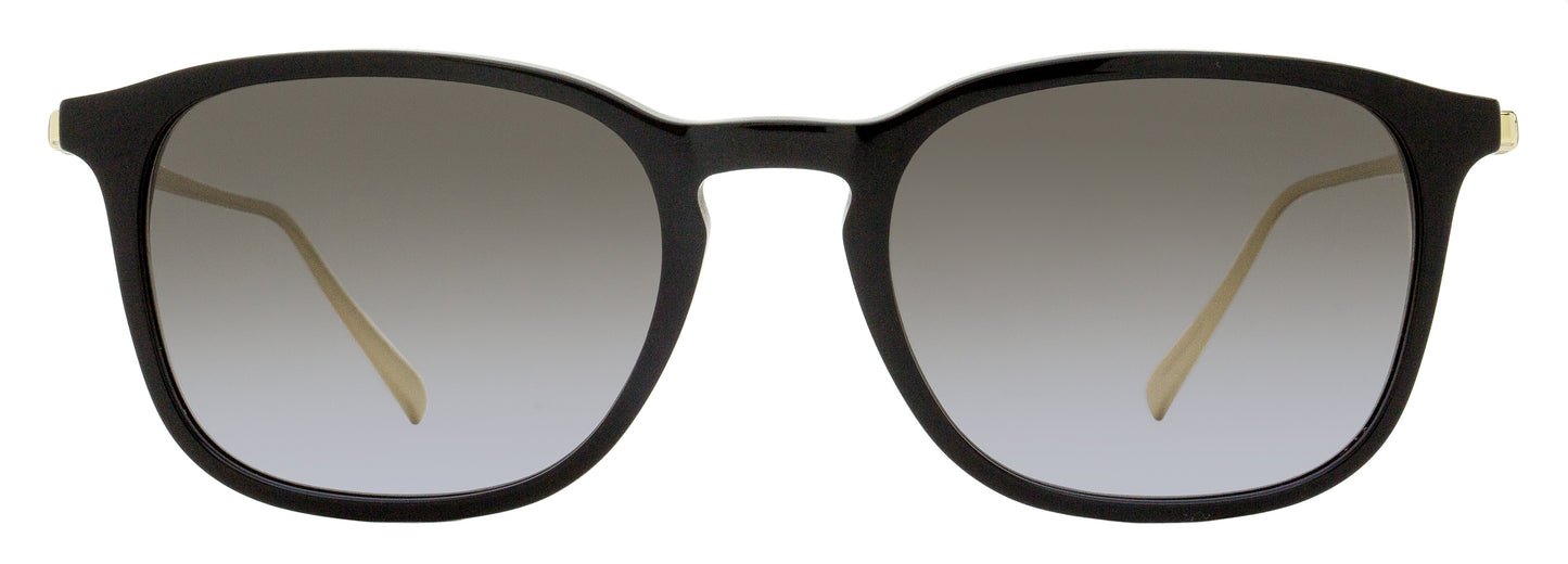 Ferragamo Keyhole Square Sunglasses SF2846S 001 Black/Gold 53mm
