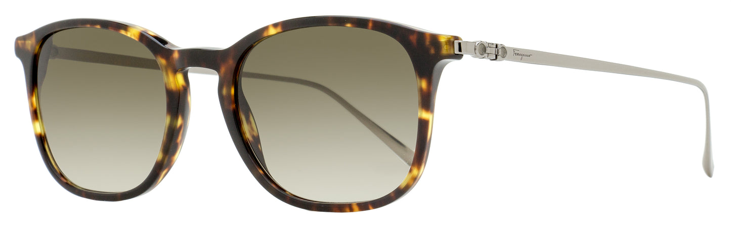Ferragamo Keyhole Square Sunglasses SF2846SCP 219 Tortoise/Ruthenium 53mm