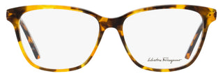 Salvatore Ferragamo Rectangular Eyeglasses SF2851 638 Rust Havana/Gold 54mm 2851