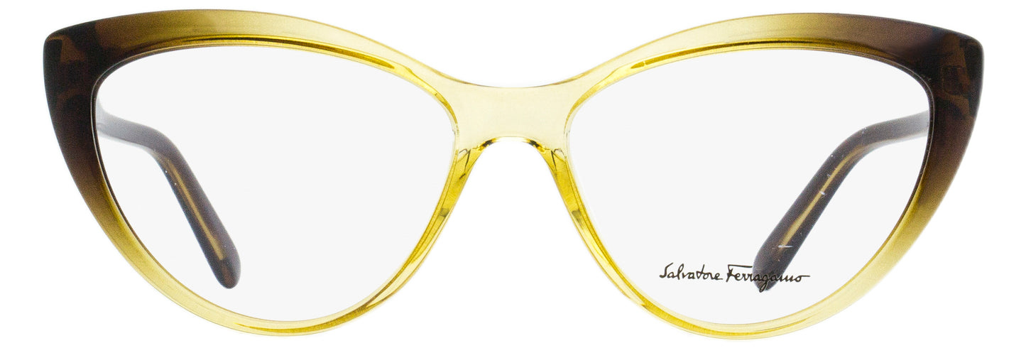 Salvatore Ferragamo Cateye Eyeglasses SF2853 250 Brown Gradient 56mm 2853