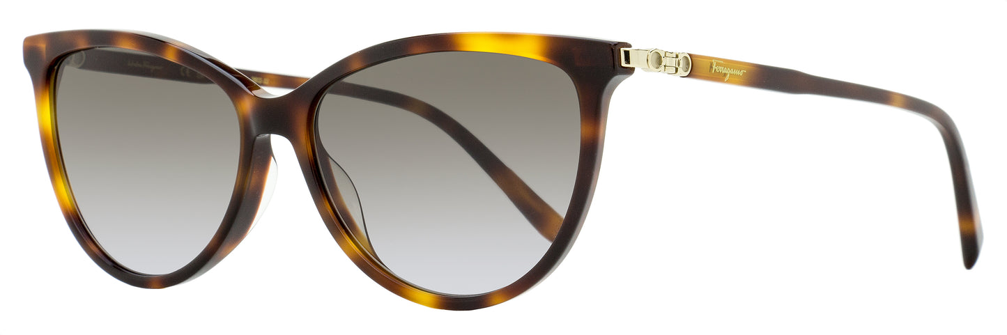 Ferragamo Gancini Cat-Eye Sunglasses SF2870SCP 214 Tortoise 55mm