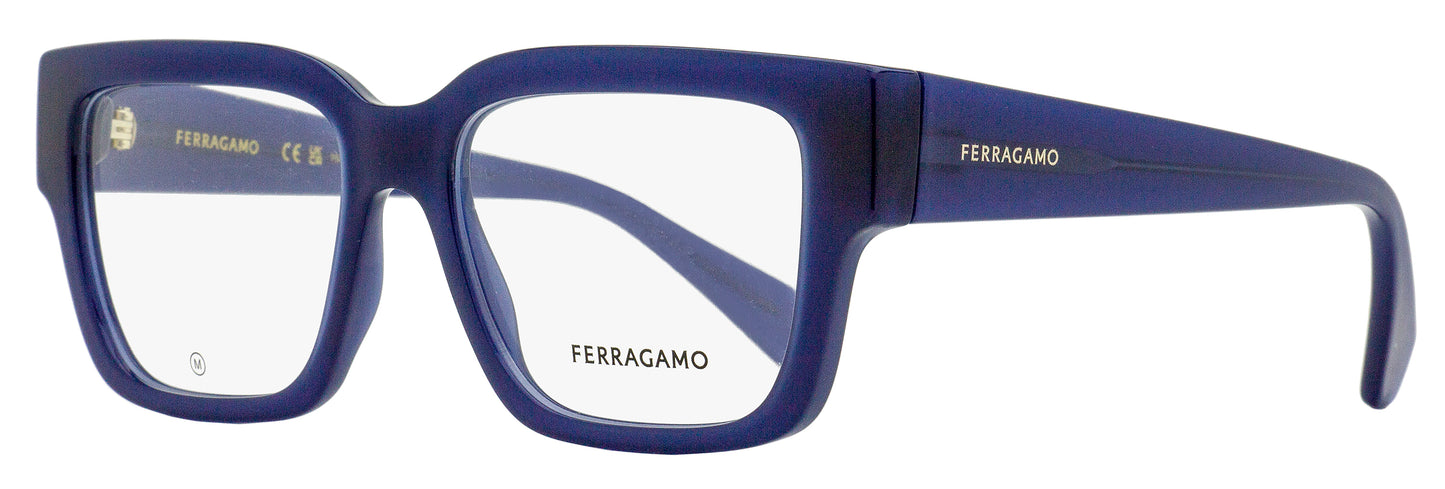 Ferragamo Modified Rectangular Eyeglasses SF2975 423 Opaline Blue 53mm