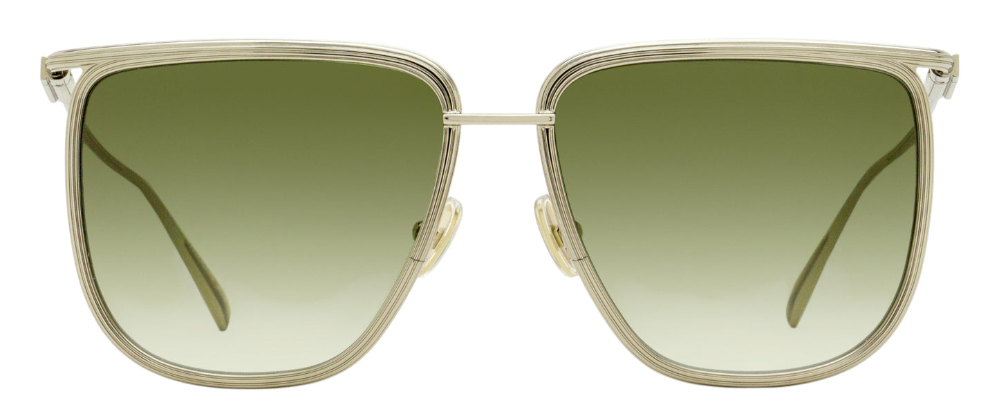 Ferragamo Oversized Square Sunglasses SF324S 750 Light Gold 58mm
